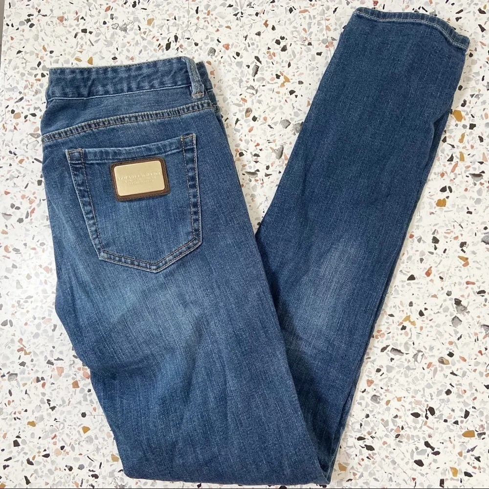 ARMANI EXCHANGE Skinny Denim Jeans Rare Size 6 Straight